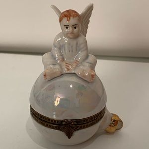 Angel Ornament Shaped Christmas 1993 Trinket